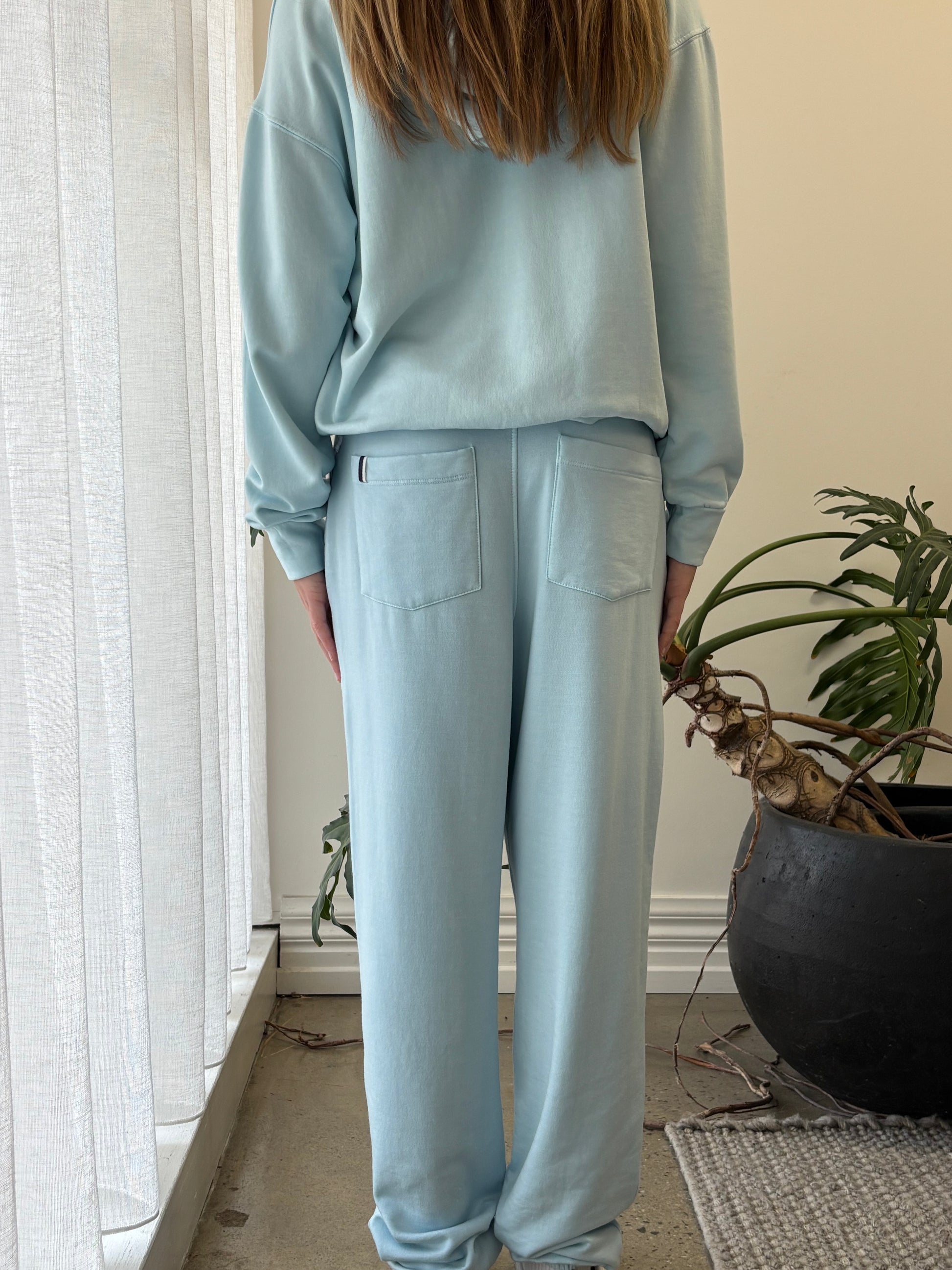 STATESIDE STATESIDE Softest Fleece Drawstring Pant CRYSTAL BLUE