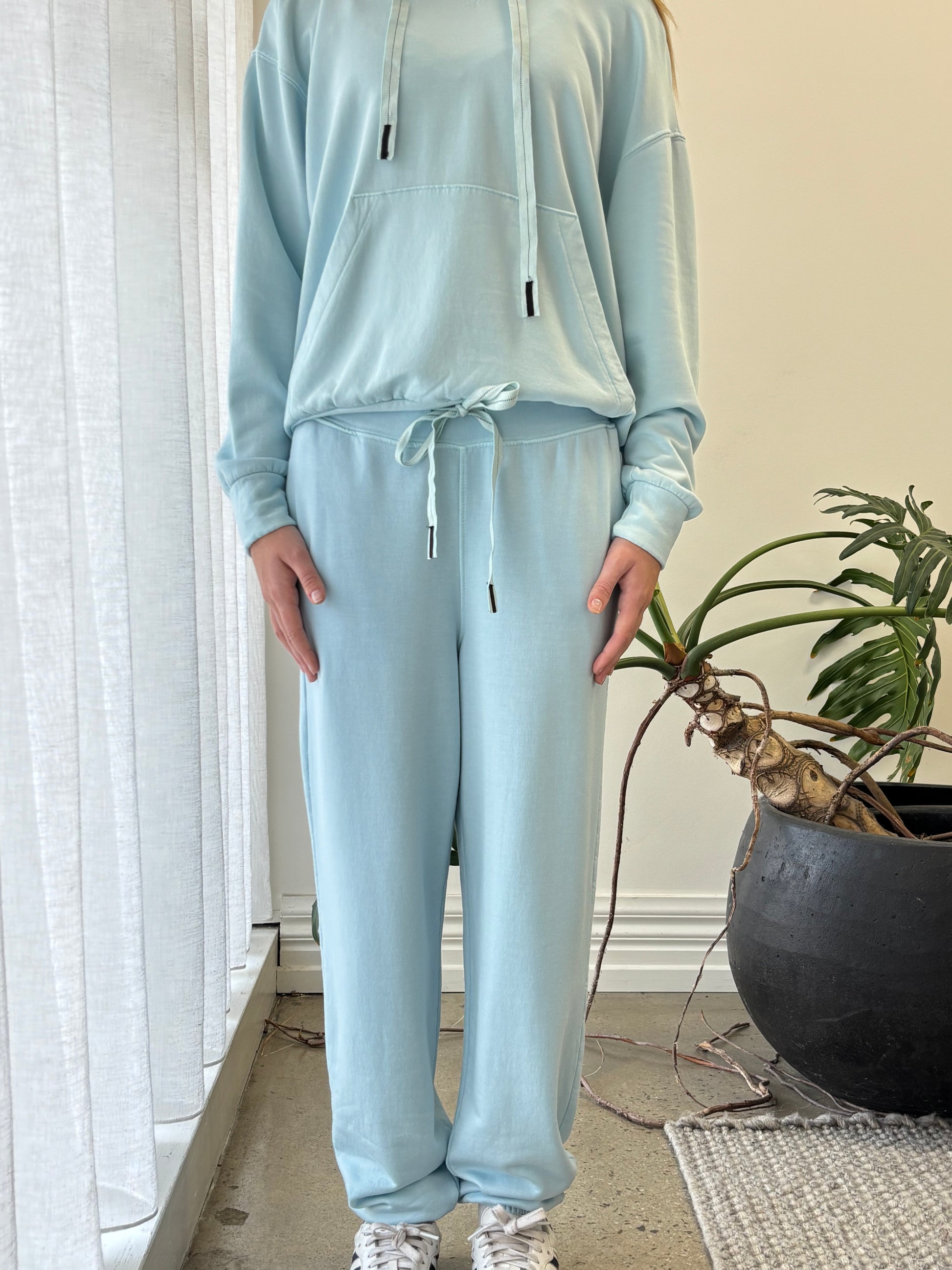 STATESIDE STATESIDE Softest Fleece Drawstring Pant CRYSTAL BLUE