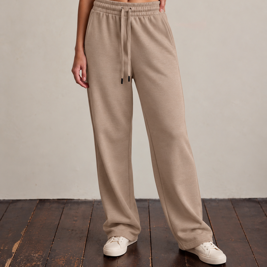 STATESIDE STATESIDE Softest Fleece Drawstring Trouser ALMOND