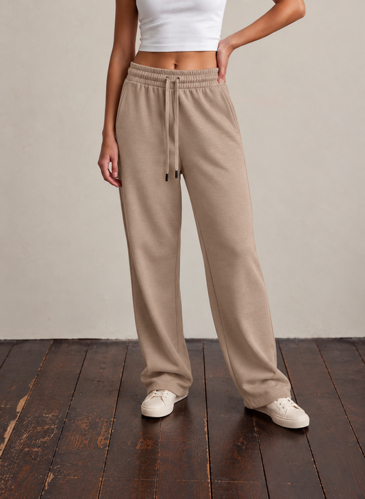 STATESIDE STATESIDE Softest Fleece Drawstring Trouser ALMOND