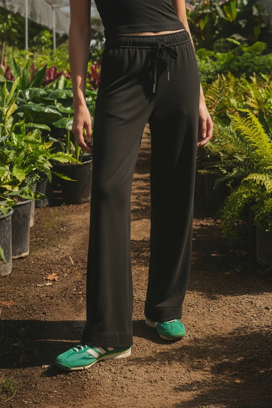STATESIDE STATESIDE Softest Fleece Drawstring Trouser BLACK