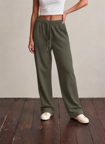 STATESIDE STATESIDE Softest Fleece Drawstring Trouser OLIVE