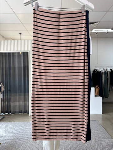 STATESIDE STATESIDE Stripe Rib Skirt