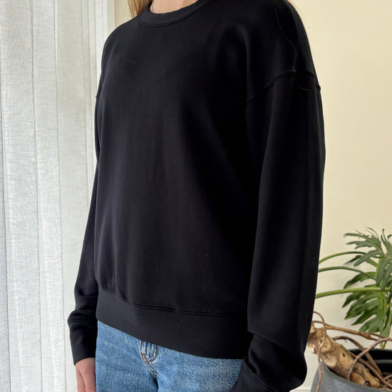STATESIDE STATESIDE Softest Fleece Crew Pullover BLACK