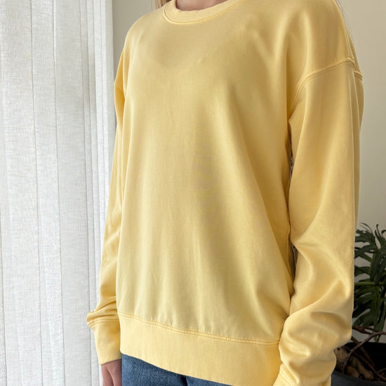 STATESIDE STATESIDE Softest Fleece Crew Pullover BUTTER YELLOW