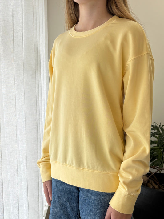 STATESIDE STATESIDE Softest Fleece Crew Pullover BUTTER YELLOW