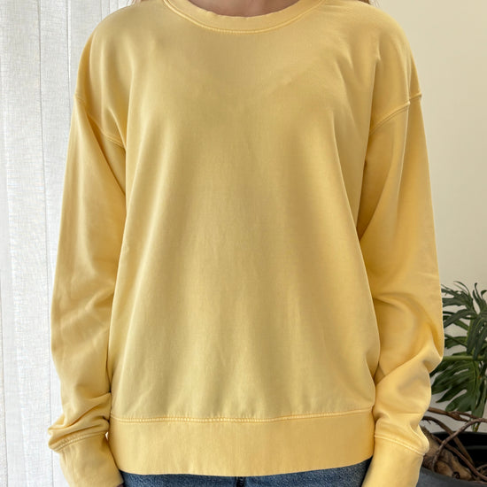 STATESIDE STATESIDE Softest Fleece Crew Pullover BUTTER YELLOW