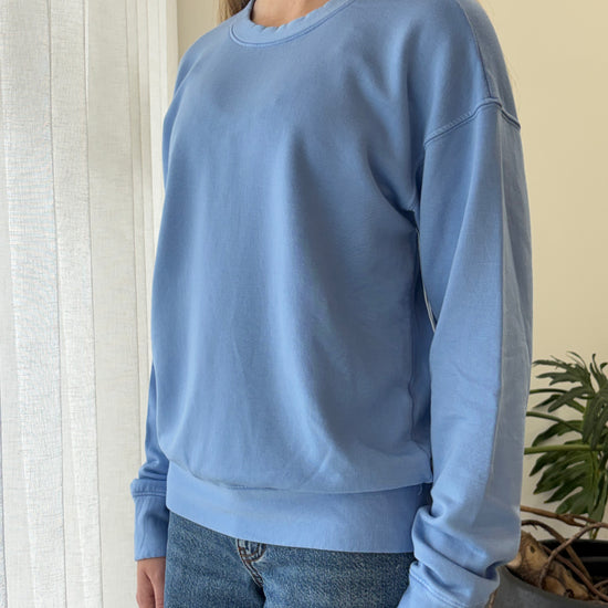 STATESIDE STATESIDE Softest Fleece Crew Pullover CORNFLOWER BLUE