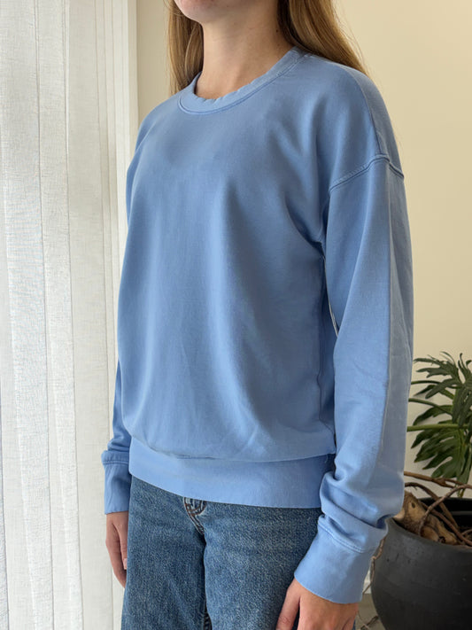 STATESIDE STATESIDE Softest Fleece Crew Pullover CORNFLOWER BLUE