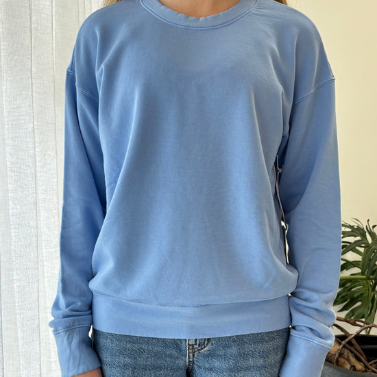STATESIDE STATESIDE Softest Fleece Crew Pullover CORNFLOWER BLUE