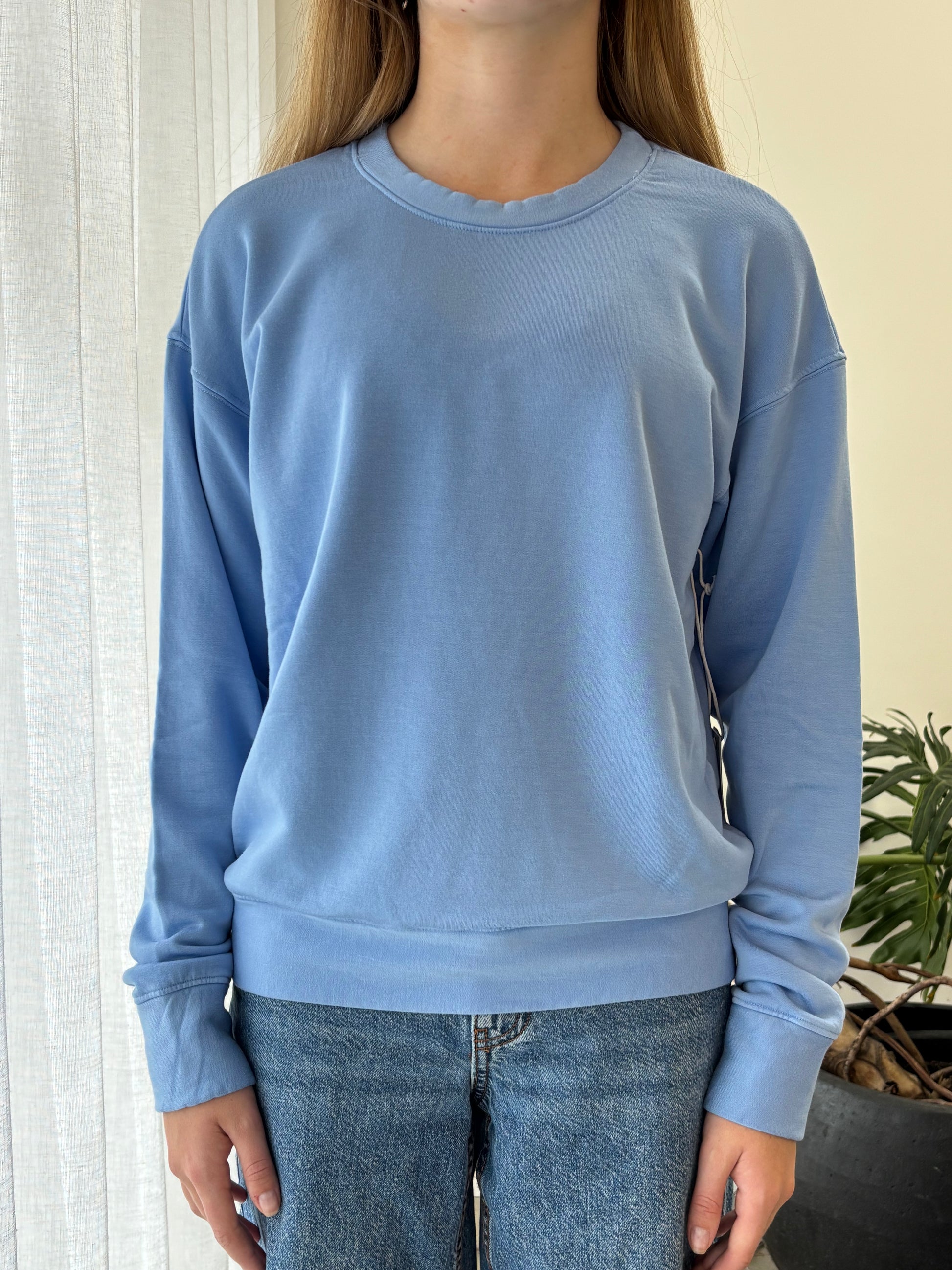 STATESIDE STATESIDE Softest Fleece Crew Pullover CORNFLOWER BLUE