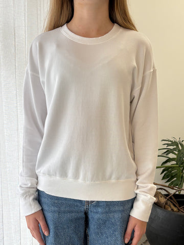 STATESIDE STATESIDE Softest Fleece Crew Pullover WHITE