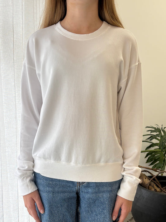 STATESIDE STATESIDE Softest Fleece Crew Pullover WHITE