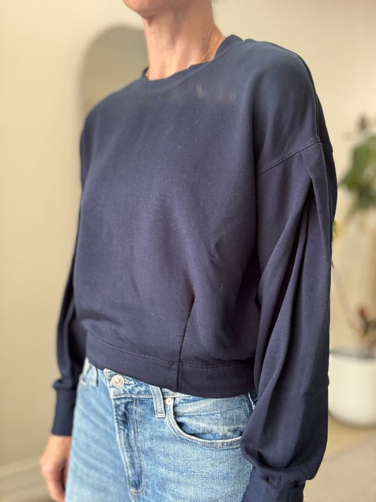 STATESIDE STATESIDE Softest Fleece Cropped Pullover