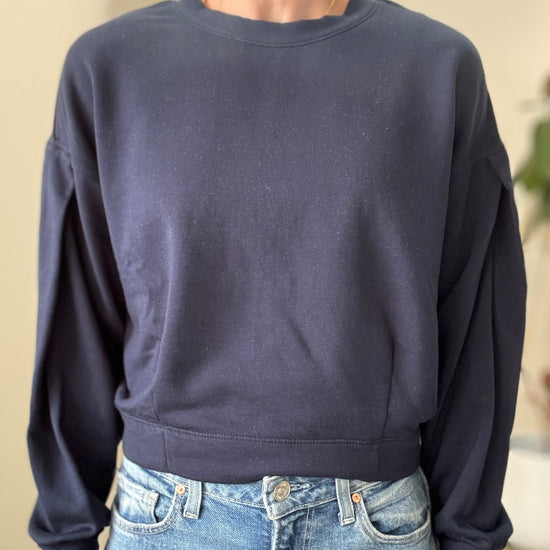 STATESIDE STATESIDE Softest Fleece Cropped Pullover