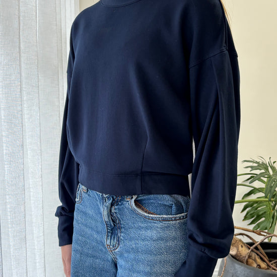 STATESIDE STATESIDE Softest Fleece Cropped Pullover