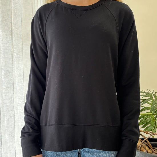 STATESIDE STATESIDE Softest Fleece Raglan Sweat BLACK