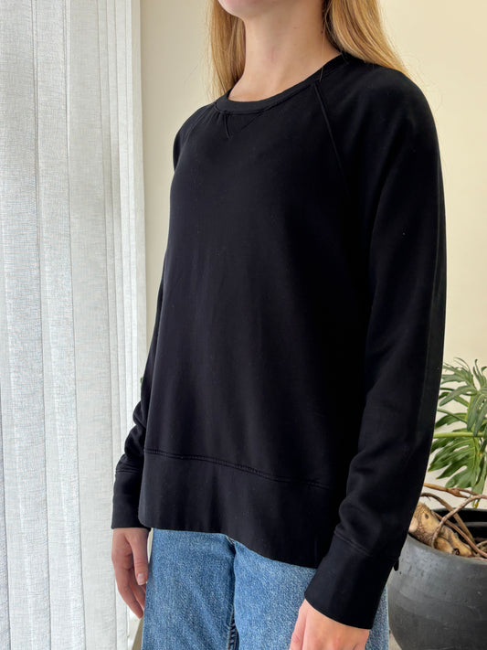 STATESIDE STATESIDE Softest Fleece Raglan Sweat BLACK