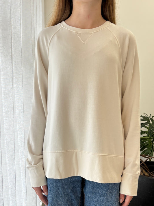 STATESIDE STATESIDE Softest Fleece Raglan Sweat CREAM