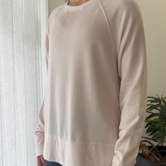 STATESIDE STATESIDE Softest Fleece Raglan Sweat ICE CREAM PINK