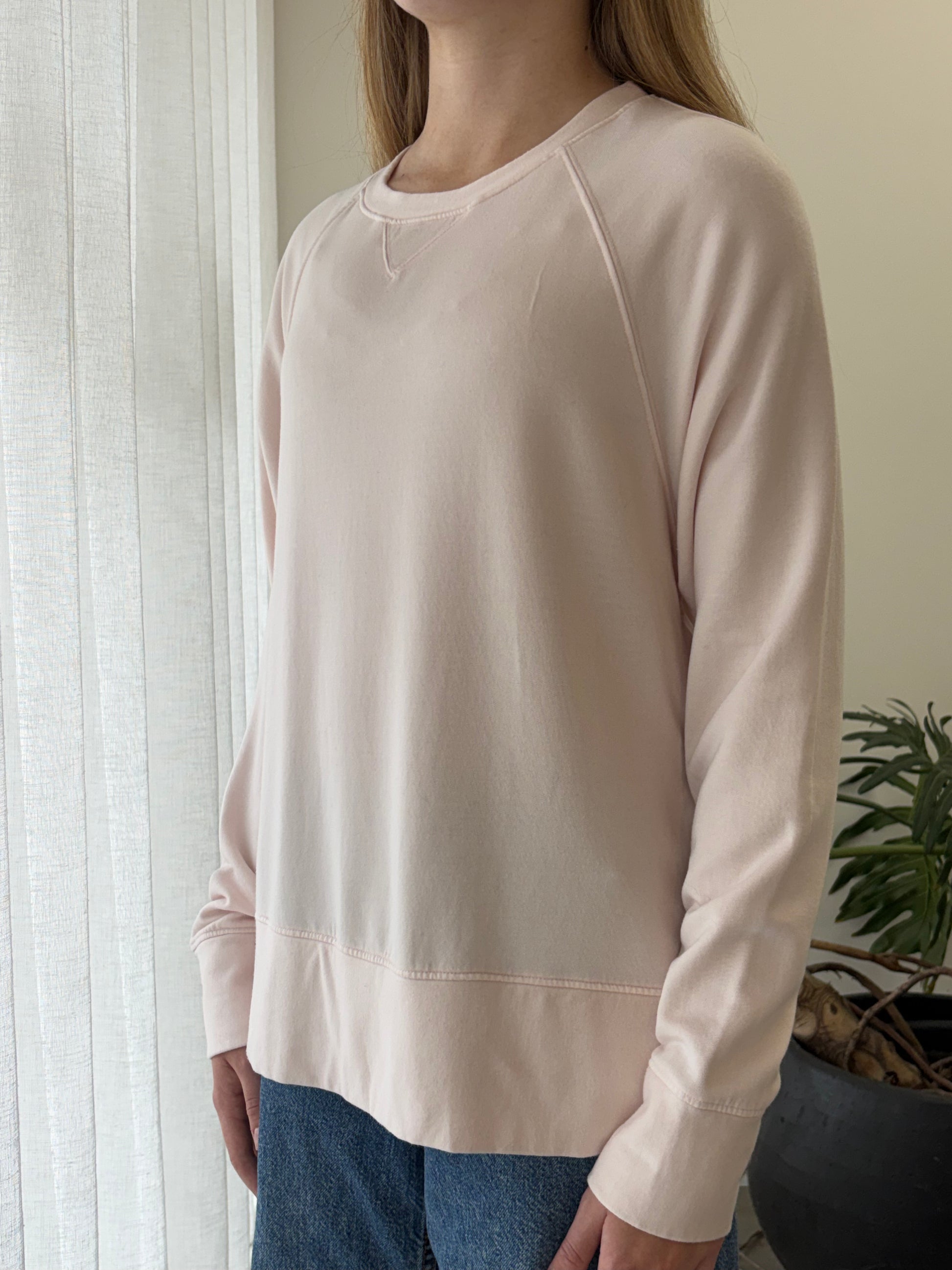 STATESIDE STATESIDE Softest Fleece Raglan Sweat ICE CREAM PINK