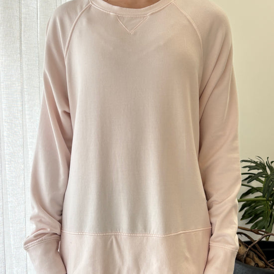 STATESIDE STATESIDE Softest Fleece Raglan Sweat ICE CREAM PINK