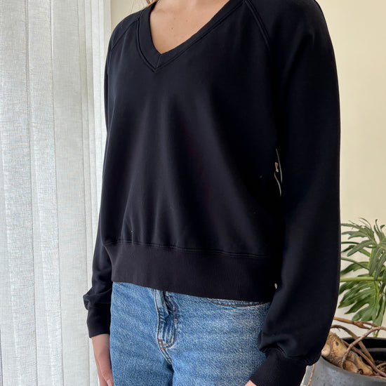 STATESIDE STATESIDE Softest Fleece V Neck Sweatshirt