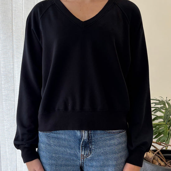 STATESIDE STATESIDE Softest Fleece V Neck Sweatshirt