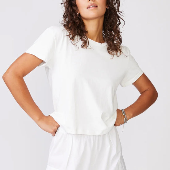STATESIDE STATESIDE Cloud Jersey S/S Crew Tee WHITE