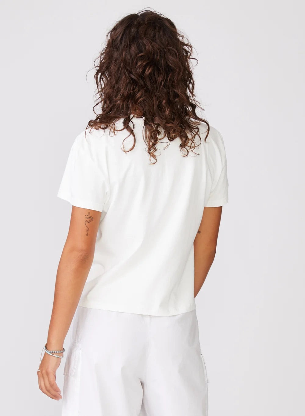 STATESIDE STATESIDE Cloud Jersey S/S Crew Tee WHITE