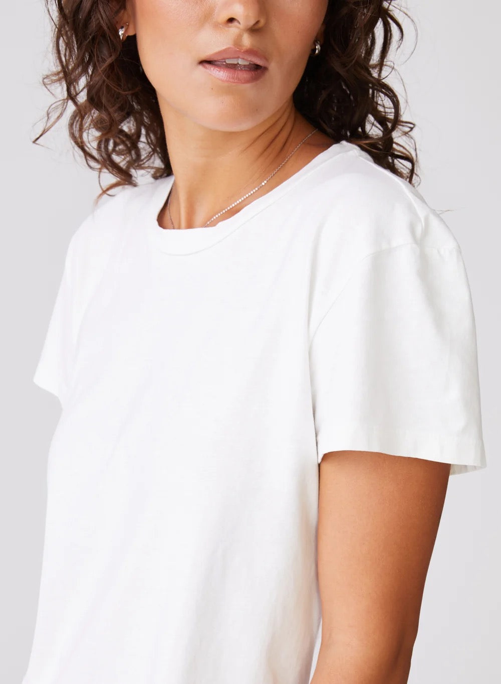 STATESIDE STATESIDE Cloud Jersey S/S Crew Tee WHITE