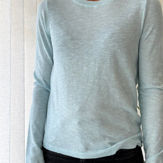 STATESIDE STATESIDE Supima L/S Crew Tee Baby Blue