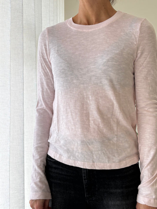 STATESIDE STATESIDE Supima L/S Crew Tee Ballet Pink