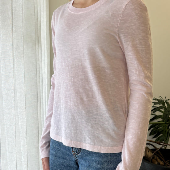 STATESIDE STATESIDE Supima L/S Crew Tee Ballet Pink