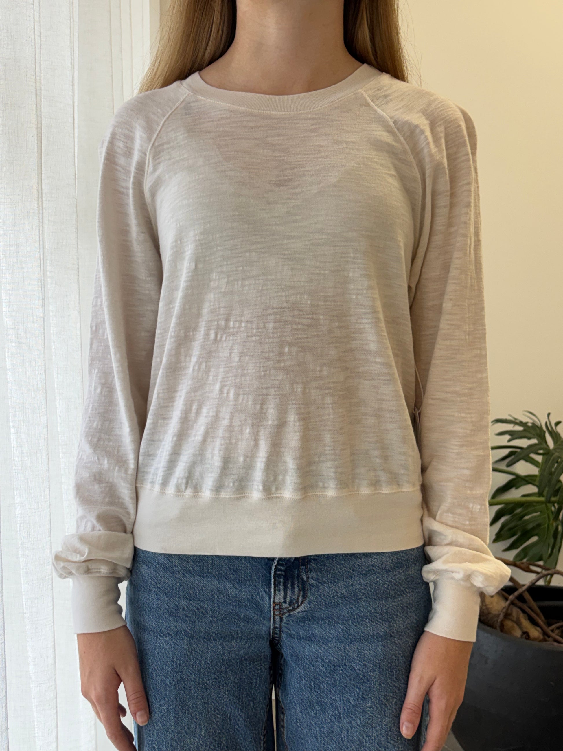 STATESIDE STATESIDE Supima L/S Raglan Tee CREAM