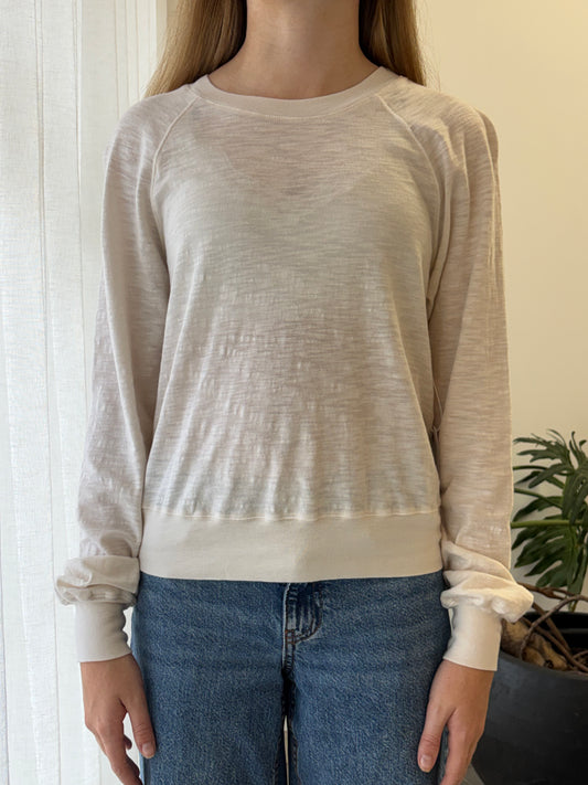 STATESIDE STATESIDE Supima L/S Raglan Tee CREAM