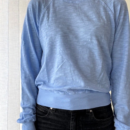 STATESIDE STATESIDE Supima L/S Raglan Tee Crystal Blue
