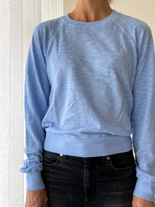 STATESIDE STATESIDE Supima L/S Raglan Tee Crystal Blue