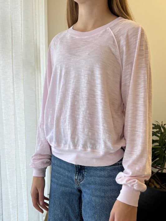 STATESIDE STATESIDE Supima L/S Raglan Tee ICE CREAM PINK