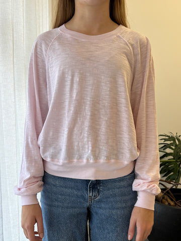 STATESIDE STATESIDE Supima L/S Raglan Tee ICE CREAM PINK