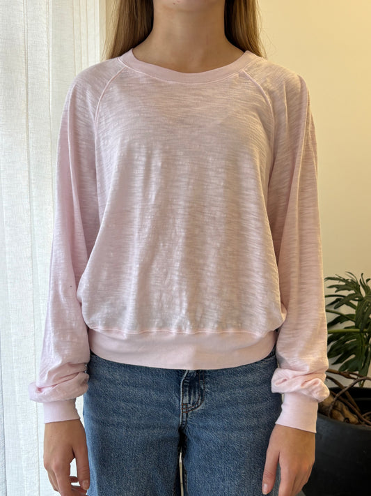 STATESIDE STATESIDE Supima L/S Raglan Tee ICE CREAM PINK