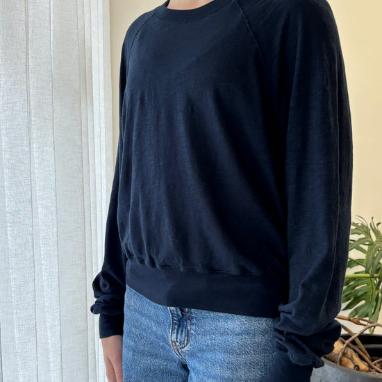 STATESIDE STATESIDE Supima L/S Raglan Tee NAVY