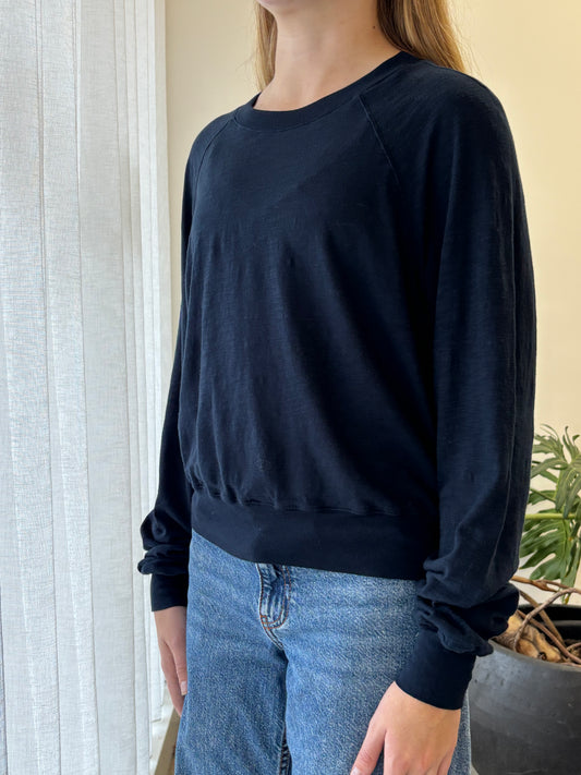 STATESIDE STATESIDE Supima L/S Raglan Tee NAVY