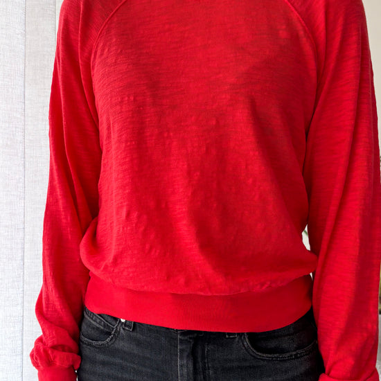 STATESIDE STATESIDE Supima L/S Raglan Tee Poppy Red