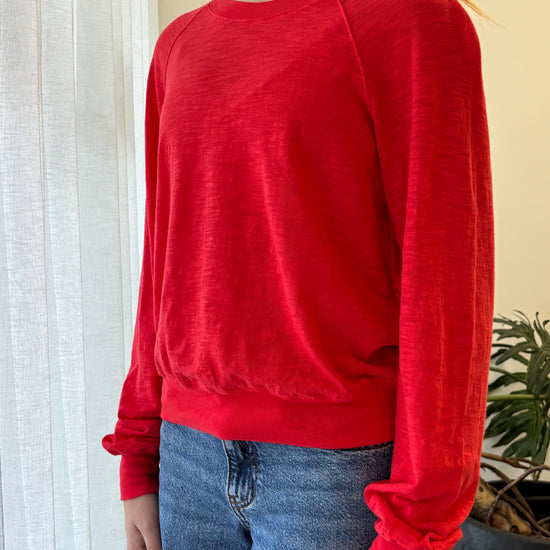 STATESIDE STATESIDE Supima L/S Raglan Tee Poppy Red