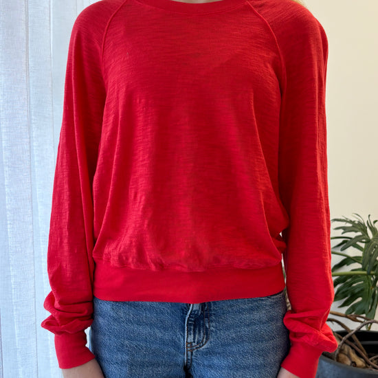 STATESIDE STATESIDE Supima L/S Raglan Tee Poppy Red