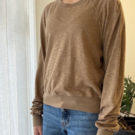 STATESIDE STATESIDE Supima L/S Raglan Tee SANDSTONE