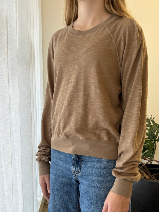 STATESIDE STATESIDE Supima L/S Raglan Tee SANDSTONE