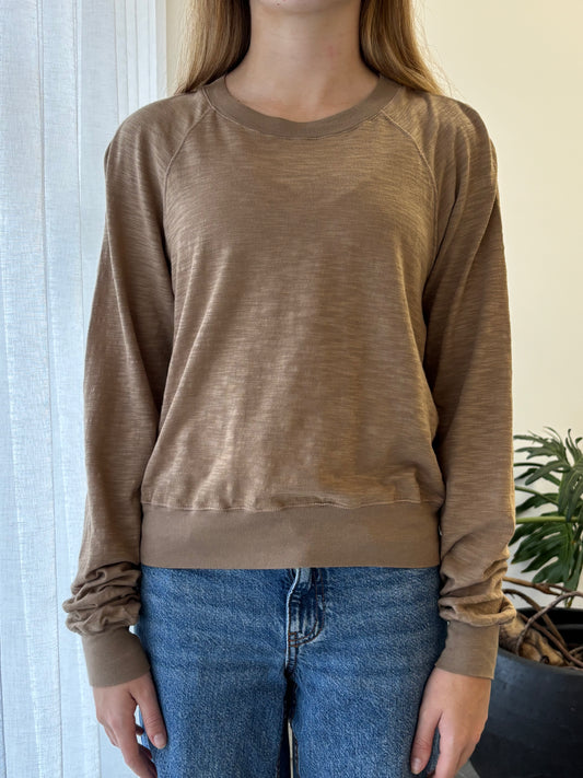 STATESIDE STATESIDE Supima L/S Raglan Tee SANDSTONE