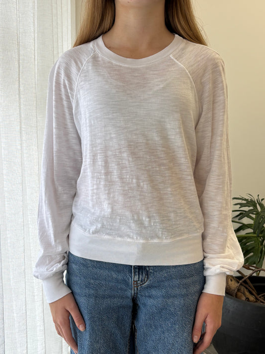 STATESIDE STATESIDE Supima L/S Raglan Tee WHITE